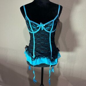 Bustier Thong Lingerie Set